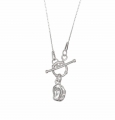 Naszyjnik Perła Vander Jewelry ze srebra 925 – oryginalny autorski projekt odlany z prawdziwej perły, ręcznie wykończona biżuteria inspirowana naturą.