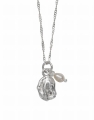 Naszyjnik Perełka Vander Jewelry – ręcznie wykonana biżuteria ze srebra 925 z naturalną perłą odlaną ze srebra