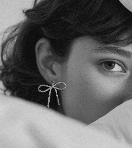 Kolczyki kokardki Vander Jewelry ze srebra 925 – ręcznie wykonana biżuteria artystyczna z Polski