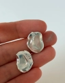 Srebrne kolczyki w kształcie perły – unikalna biżuteria handmade Vander Jewelry